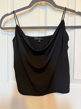 Black Cowl Neck Camisole